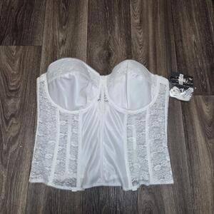 Dominique Women’s 44D Lace Longline Corset Bustier Bra #8949 – Strapless Bra